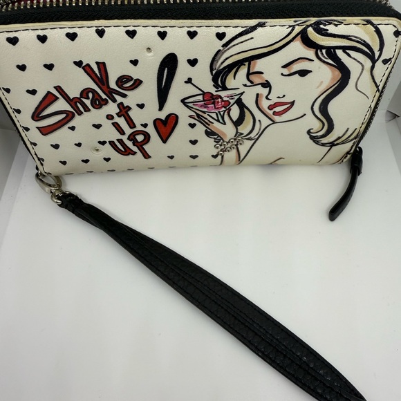 Brighton “Shake It Up” martini leather zipper wallet wristlet - Picture 8 of 8